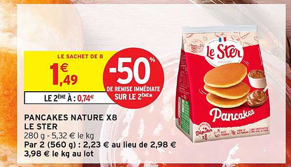 PANCAKES NATURE X8 LE STER