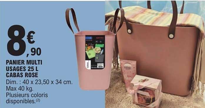 PANIER MULTI USAGES 25 L CABAS ROSE
