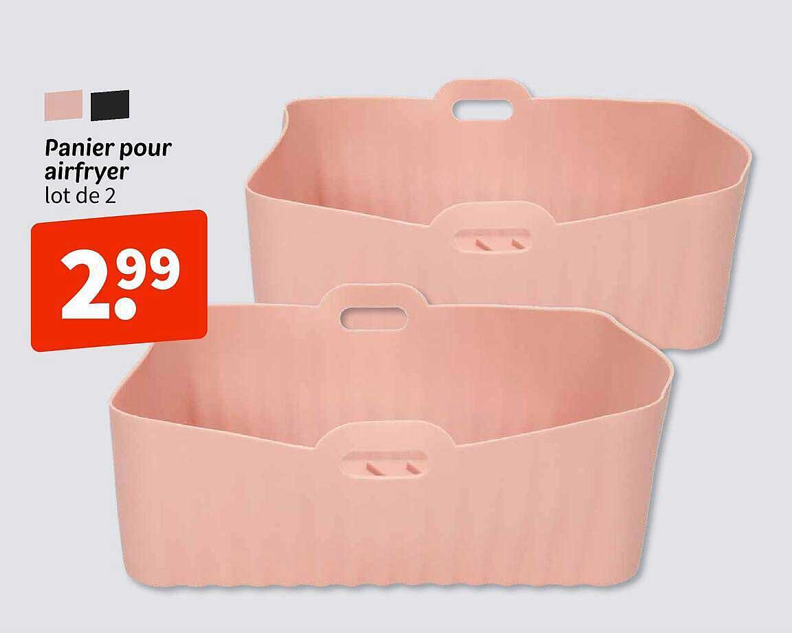 Panier pour airfryer lot de 2