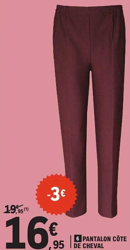 PANTALON CÔTE DE CHEVAL
