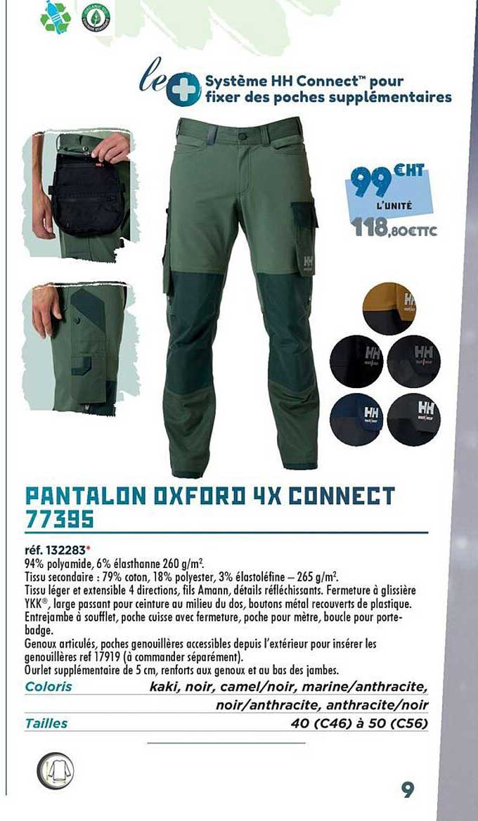 PANTALON OXFORD 4X CONNECT 77395