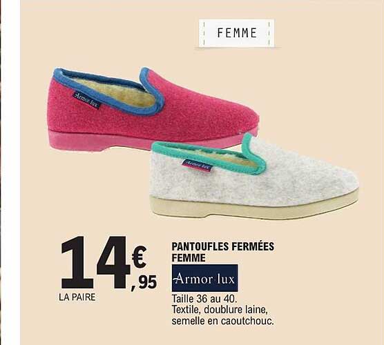PANTOUFLES FERMÉES FEMME