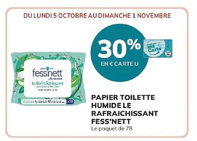 PAPIER TOILETTE HUMIDE LE RAFRAICHISSANT FESS'NETT