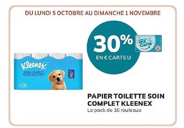 PAPIER TOILETTE SOIN COMPLET KLEENEX