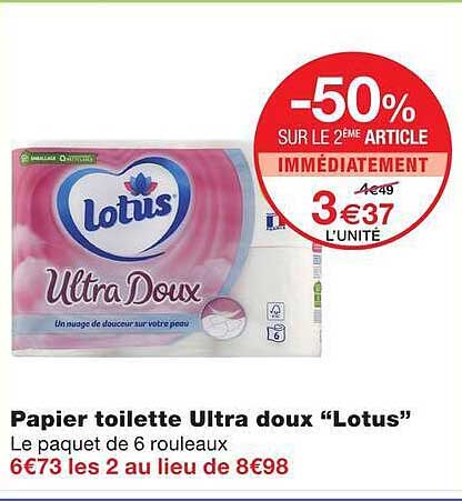 Papier toilette Ultra doux “Lotus”