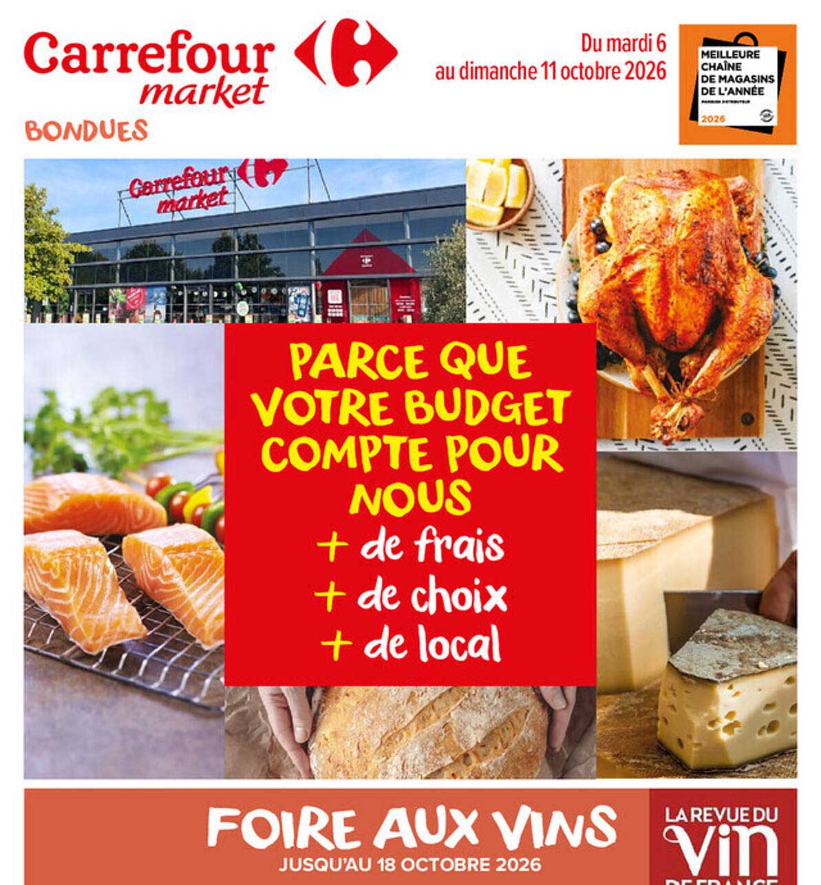 PARCE QUE VOTRE BUDGET COMPTE POUR NOUS + de frais + de choix + de local
