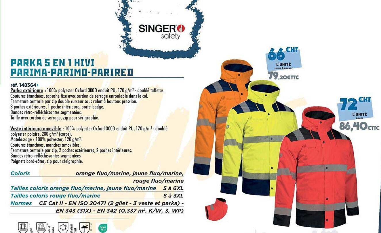 PARKA 5 EN 1 HVI PARIMA-PARIMO-PARIREO