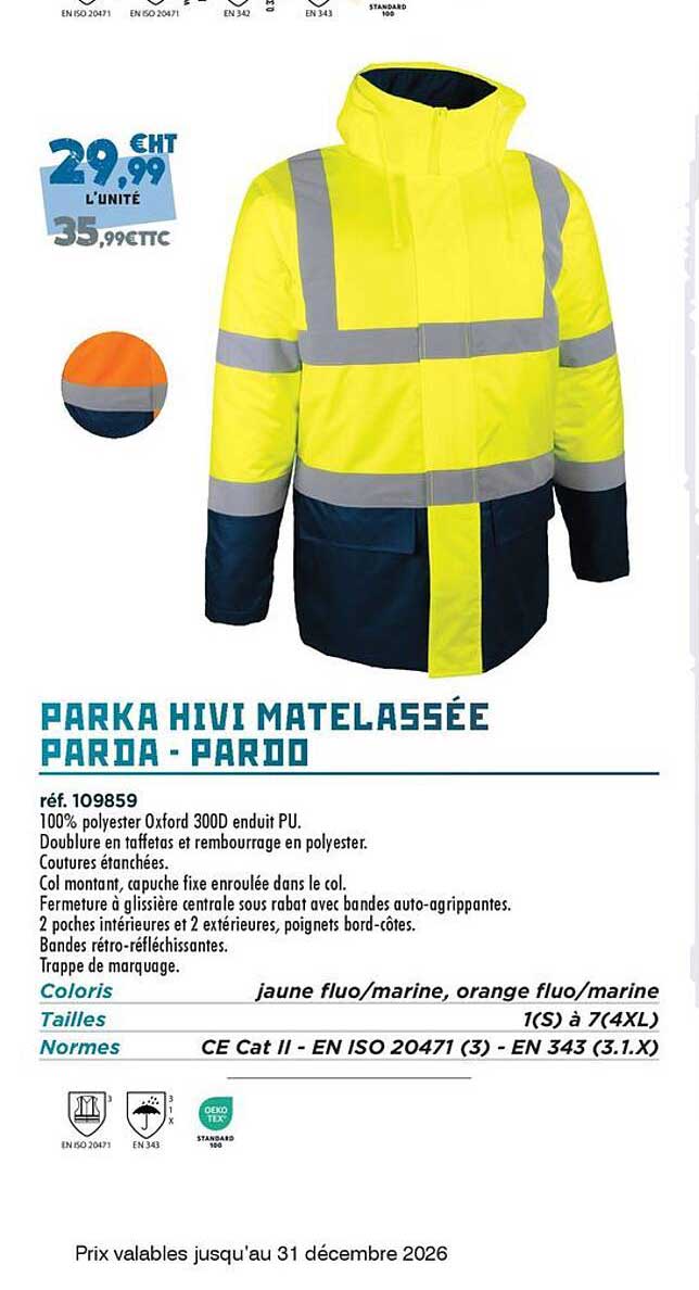 PARKA HIVI MATELASSÉE PARDA - PARDO