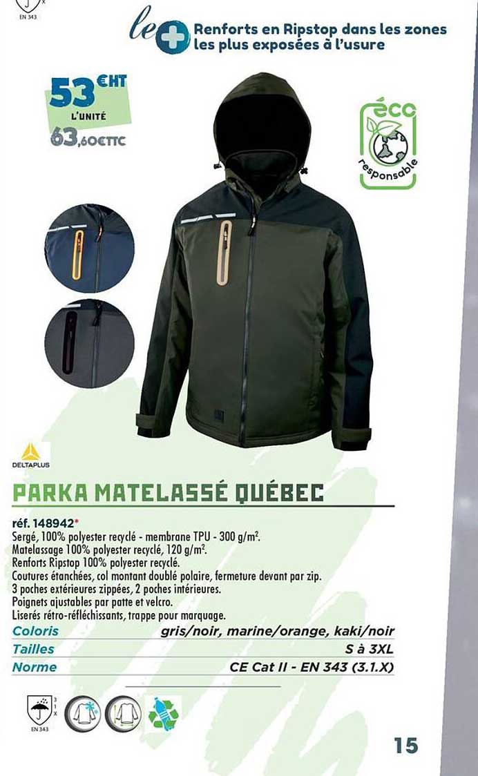 PARKA MATELASSÉ QUÉBEC