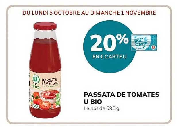 PASSATA DE TOMATES U BIO