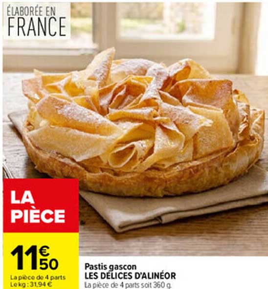 PASTIS GASCON LES DÉLICES D'ALINÉOR