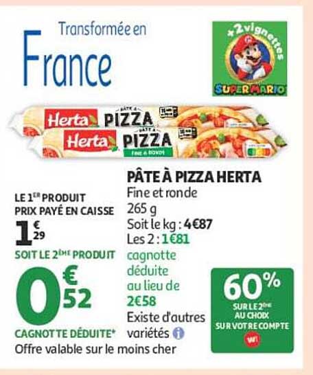 PÂTE À PIZZA HERTA