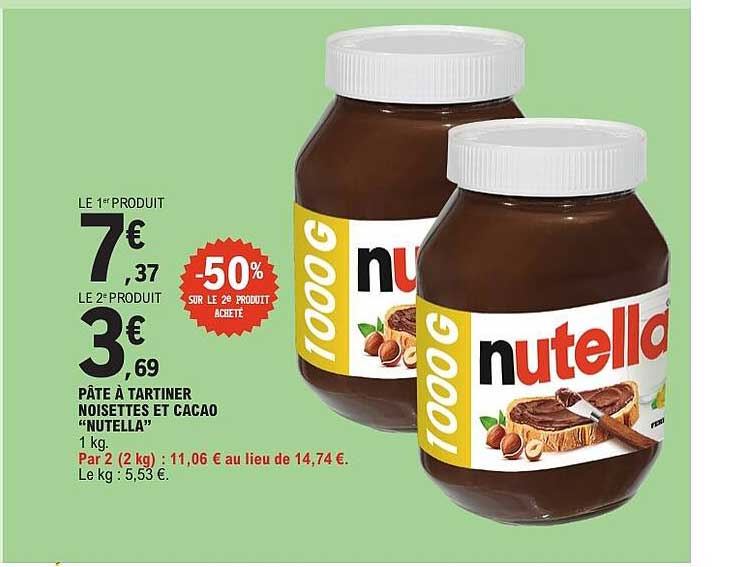 PÂTE À TARTINER NOISETTES ET CACAO “NUTELLA”