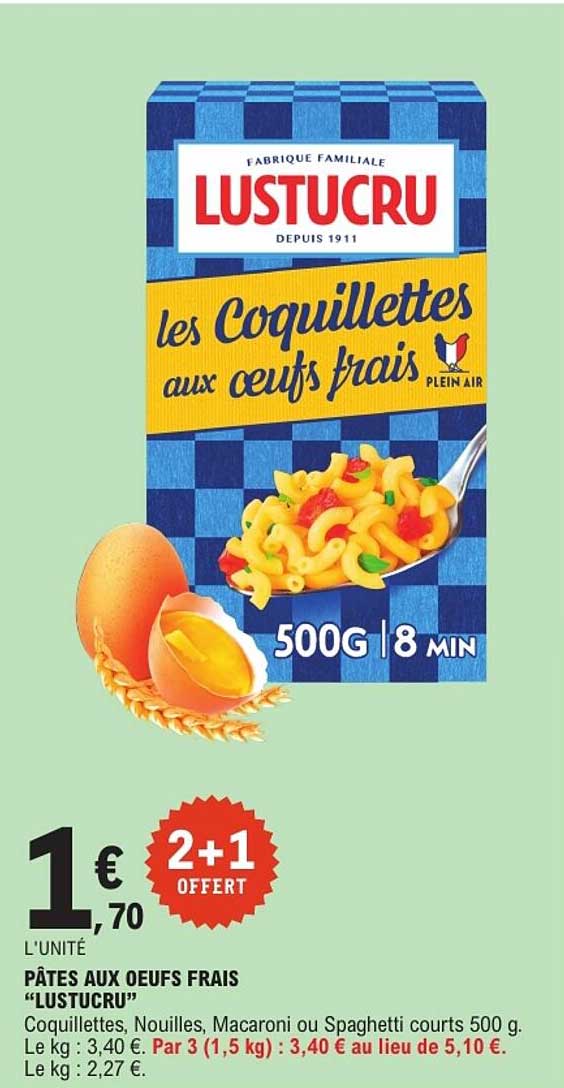 PÂTES AUX OEUFS FRAIS “LUSTUCRU”