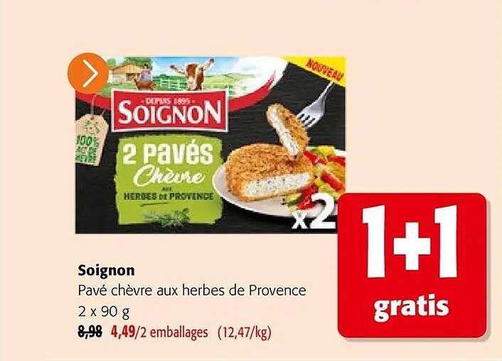 Pavé chèvre aux herbes de Provence