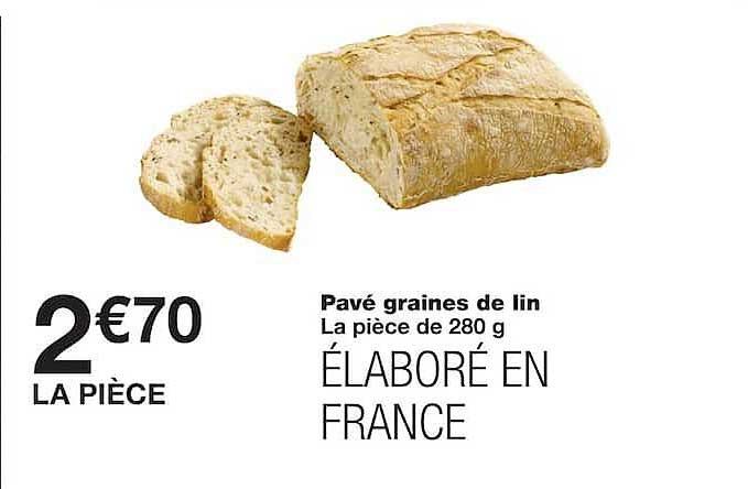 Pavé graines de lin