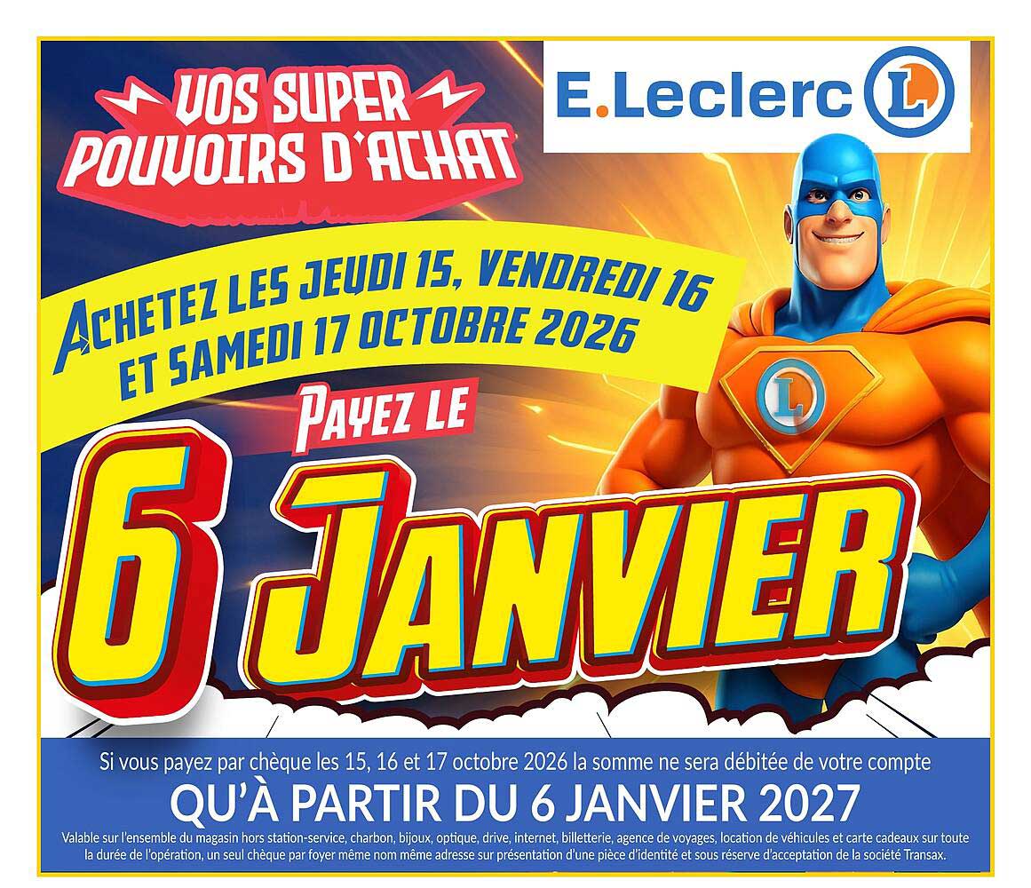 PAYER LE 6 JANVIER