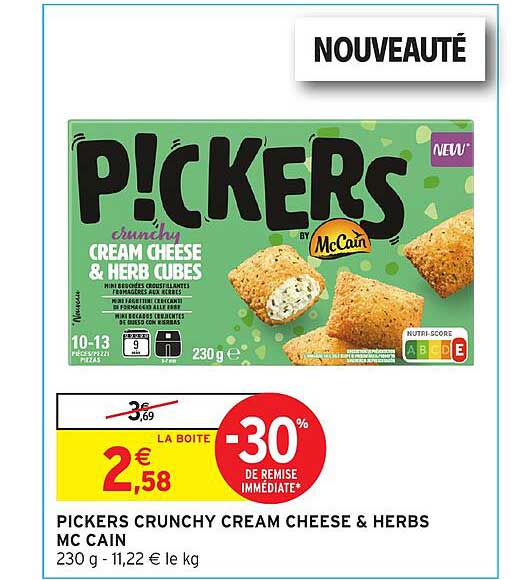 P!CKERS crunchy CREAM CHEESE & HERB CUBES