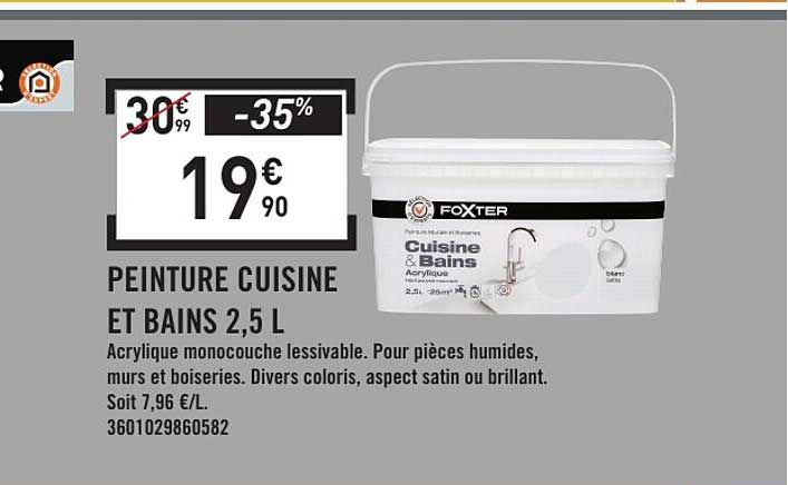 PEINTURE CUISINE ET BAINS 2,5 L
