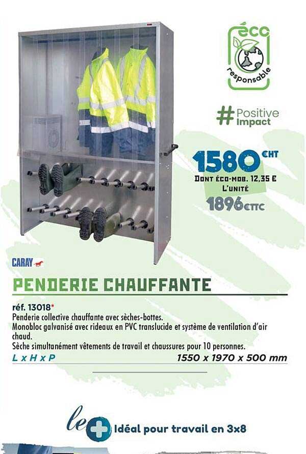 PENDERIE CHAUFFANTE