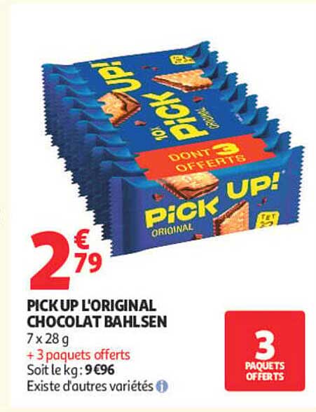PICK UP! L'ORIGINAL CHOCOLAT BAHLSEN