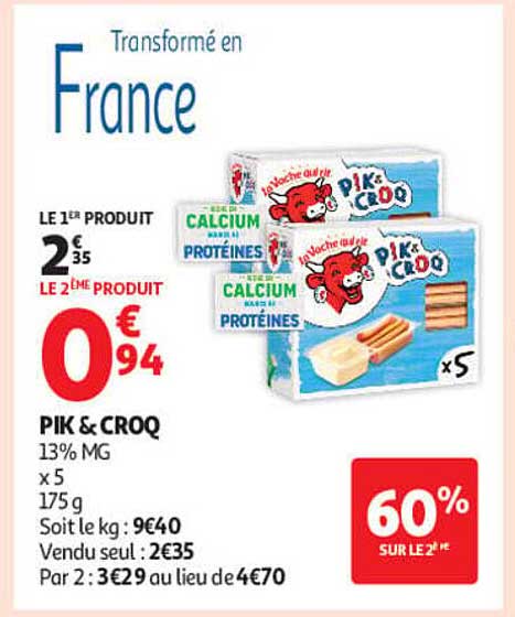 Pik & Croq 13% MG x 5 175 g