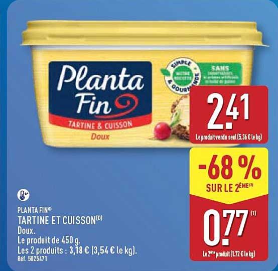 PLANTA FIN' TARTINE ET CUISSON(0) Doux.
