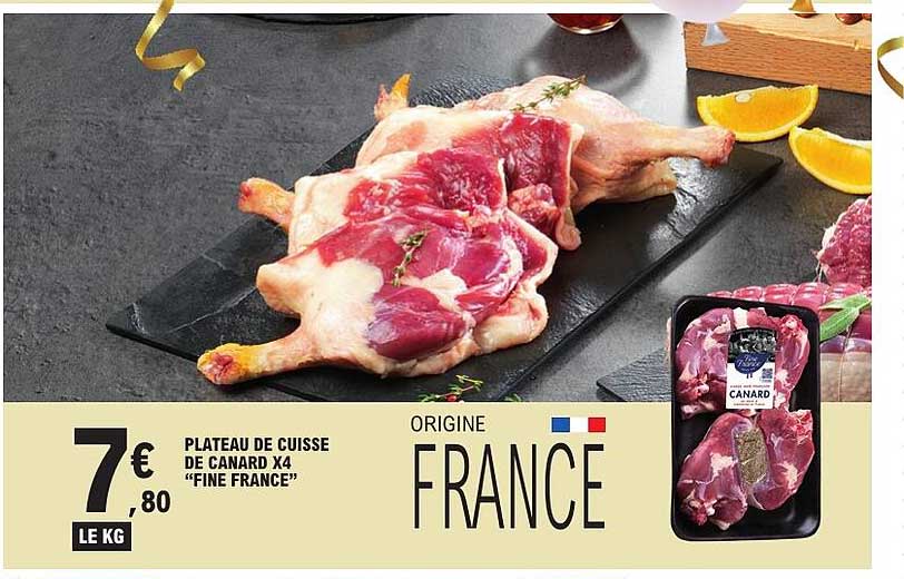 PLATEAU DE CUISSE DE CANARD X4 “FINE FRANCE”