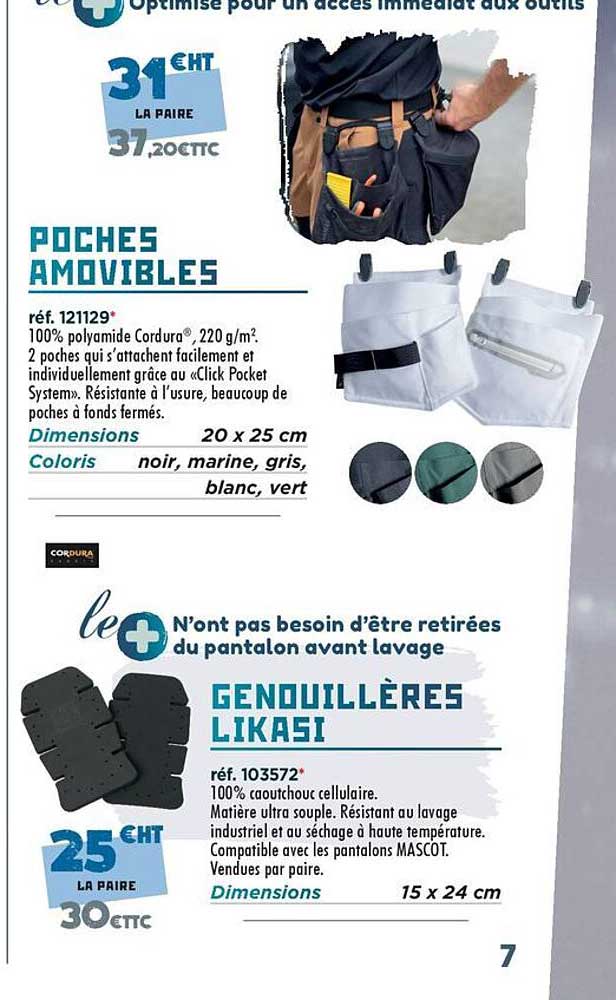POCHES AMOVIBLES