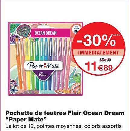 Pochette de feutres Flair Ocean Dream “Paper Mate”