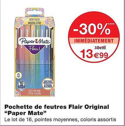 Pochette de feutres Flair Original “Paper Mate”