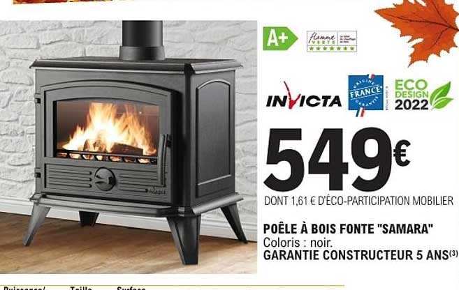 POELE A BOIS FONTE "SAMARA"