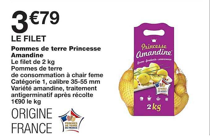 Pommes de terre Princesse Amandine