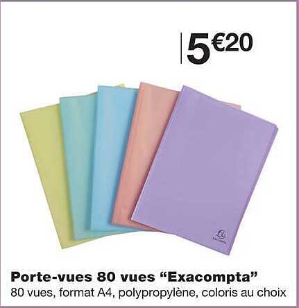 Porte-vues 80 vues “Exacompta”