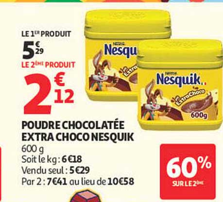 POUDRE CHOCOLATÉE EXTRA CHOCONESQUIK
