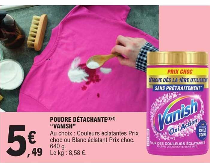 POUDRE DÉTACHANTE "VANISH"