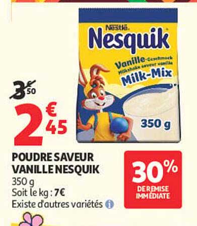 POUDRE SAVEUR VANILLE NESQUIK