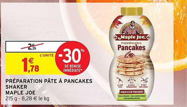 PRÉPARATION PÂTE À PANCAKES SHAKER MAPLE JOE