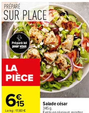 PRÉPARÉ SUR PLACE