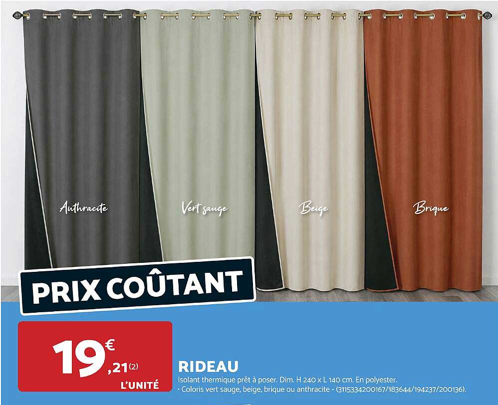 PRIX COÛTANT