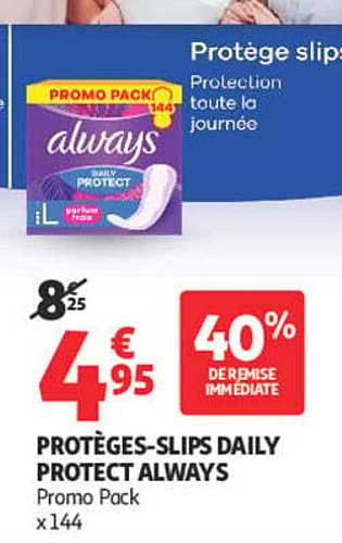 PROTÈGES-SLIPS DAILY PROTECT ALWAYS