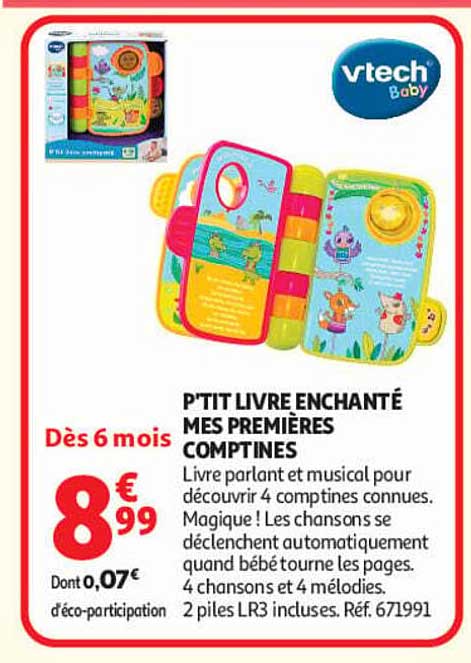 P'TIT LIVRE ENCHANTÉ MES PREMIÈRES COMPTINES