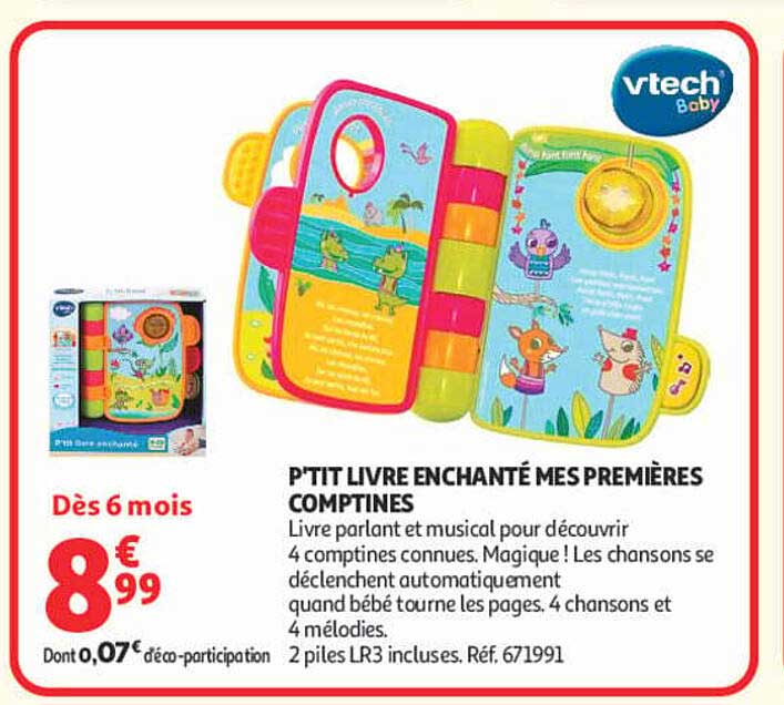P'TIT LIVRE ENCHANTÉ MES PREMIÈRES COMPTINES