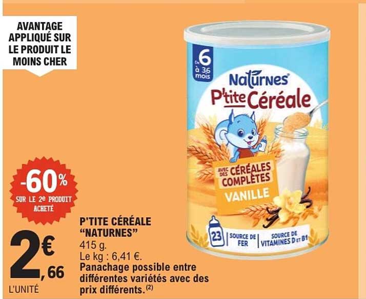 P'TITE CÉRÉALE "NATURNES"