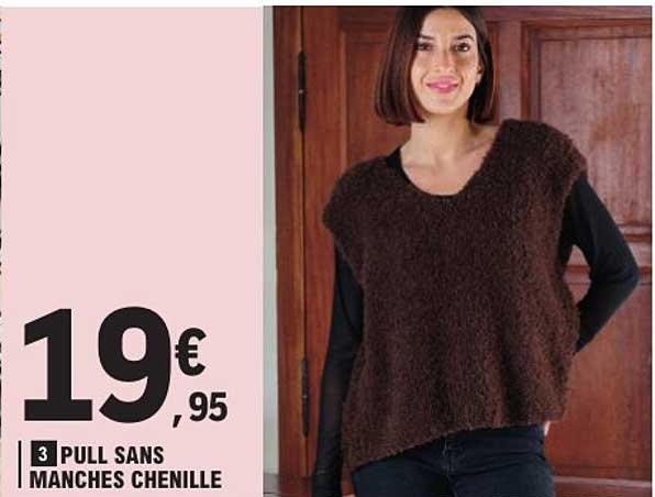 PULL SANS MANCHES CHENILLE