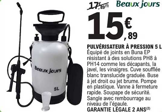 PULVÉRISATEUR À PRESSION 5 L