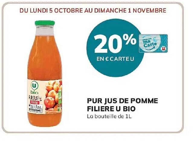 PUR JUS DE POMME FILIERE U BIO