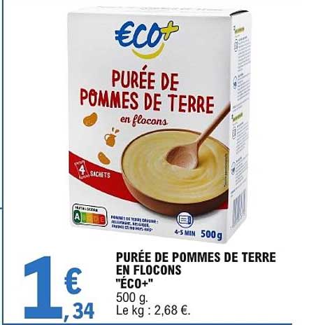 PURÉE DE POMMES DE TERRE EN FLOCONS "ECO+"