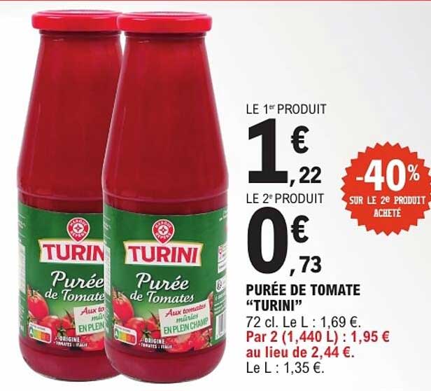 PURÉE DE TOMATE “TURINI”