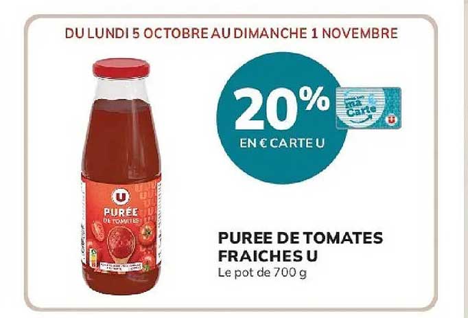 PUREE DE TOMATES FRAICHES U
